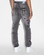 Mens Chitch Trashed Devil Slim Denim Jeans - Denim