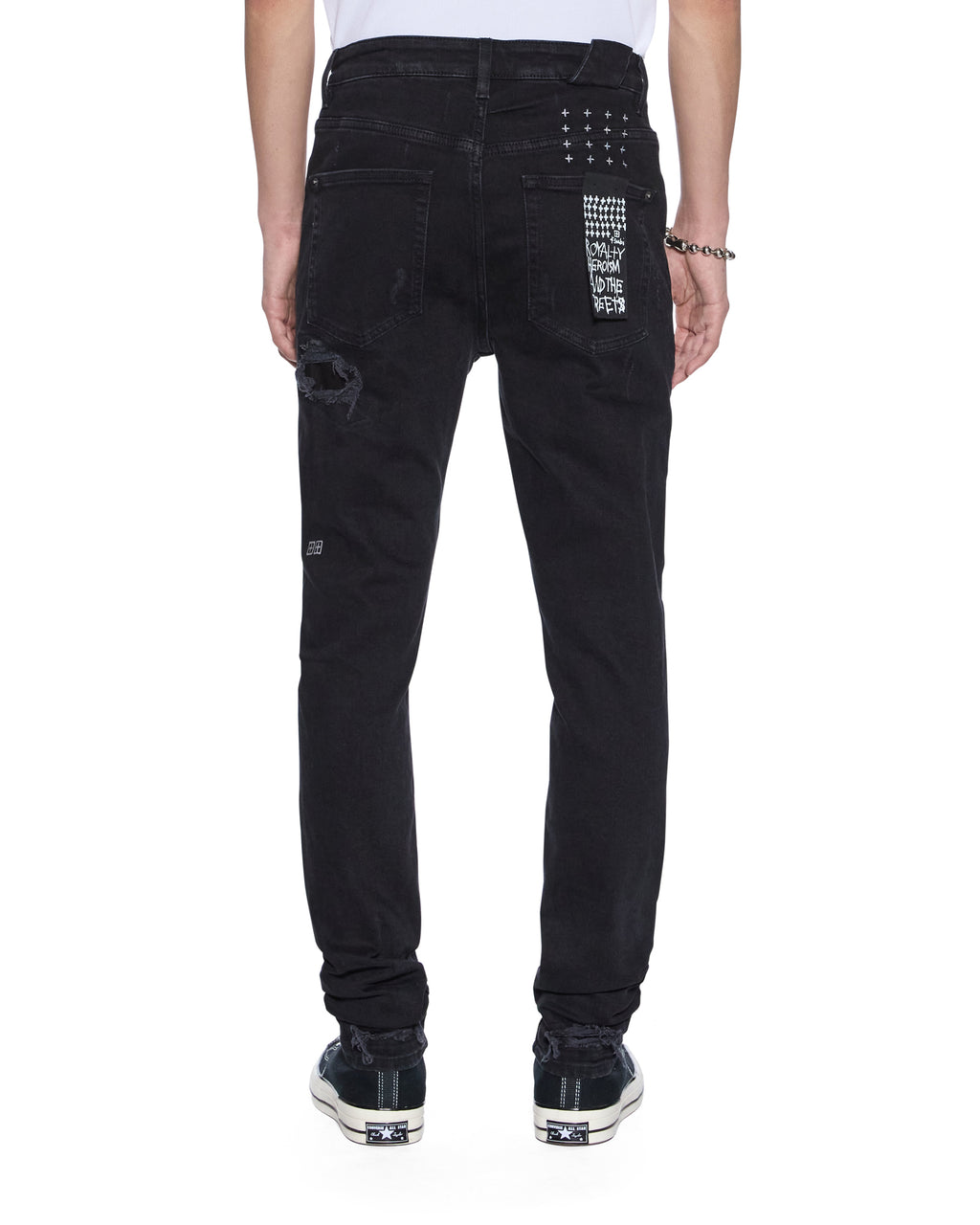 MENS CHITCH BONEYARD BLACK DENIM JEANS