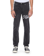 Mens Chitch Powder Grey Outfield Slim Denim Jeans - Grey