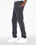 MENS CHITCH METALIK BLACK DENIM JEANS