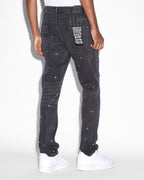 MENS CHITCH METALIK BLACK DENIM JEANS