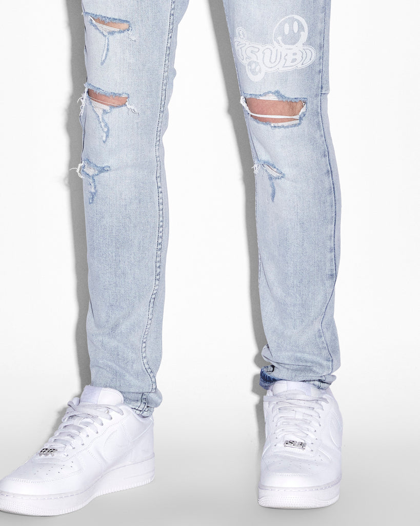Chitch Philly Pill Slim Fit Jeans - Blue Denim | Ksubi ++