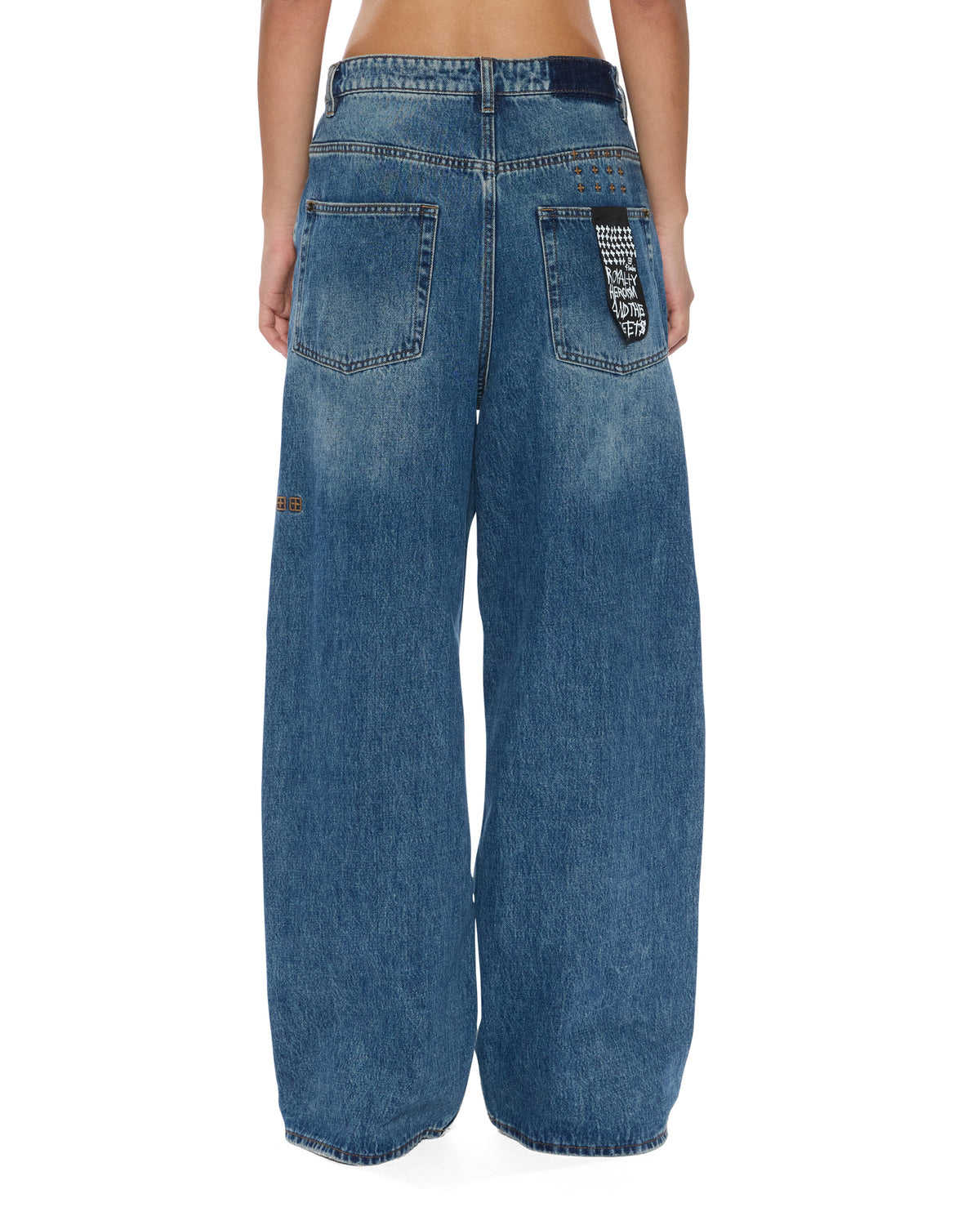 WOMENS KSUPER AGED DENIM JEANS
