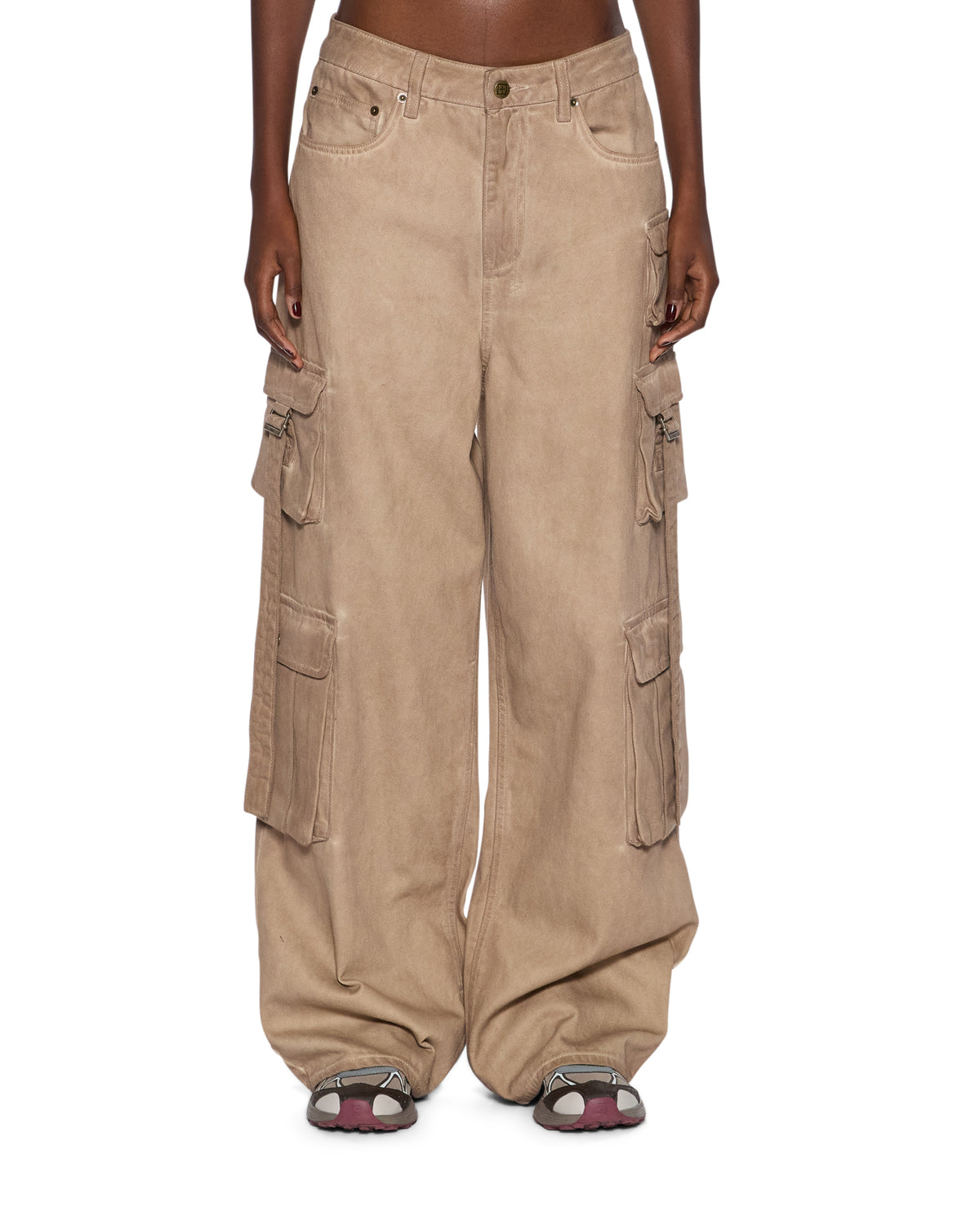 WOMENS KSUPER CARGO TERRA DENIM JEANS