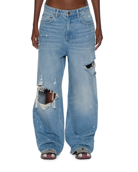 Womens Ksuper Surge Trashed Baggy Denim Jeans | Ksubi ++