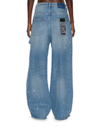 Womens Ksuper Surge Trashed Baggy Denim Jeans - Denim