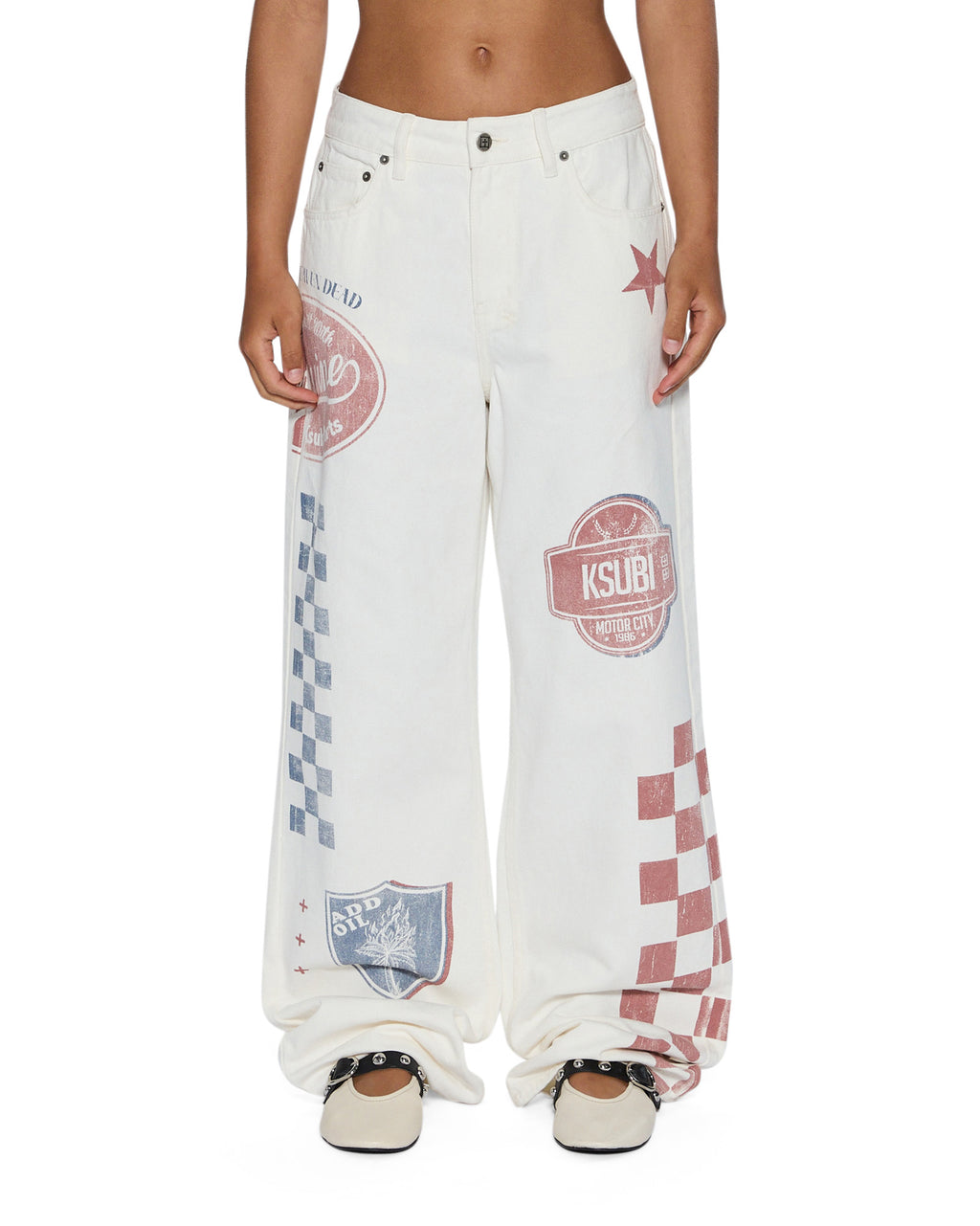 WOMENS LOW RIDER PITT LANE DENIM JEANS