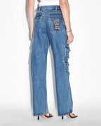 WOMENS LOW RIDER RECALL CARGO DENIM JEANS