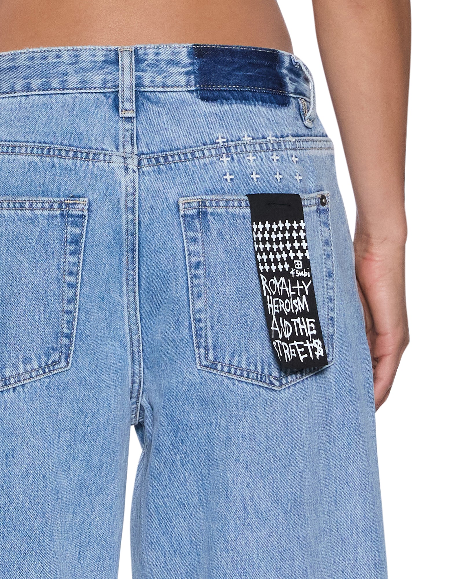 WOMENS  LOW RIDER AUTHENTIK BAGGY DENIM JEANS