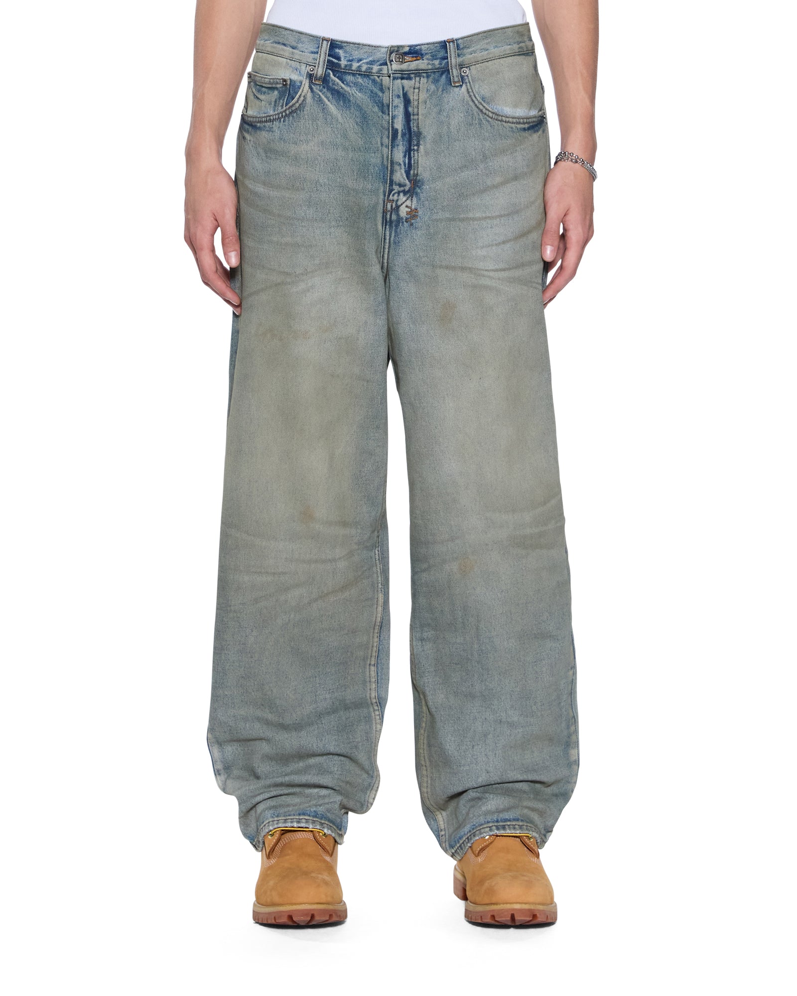 【KSUBI】マックスメカニックストレートジーンズMAXX mechanik Maxx Mechanik Mens Baggy Jeans - Blue Denim | Ksubi ++