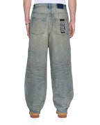 Mens Maxx Mechanik Baggy Denim Jeans - Denim
