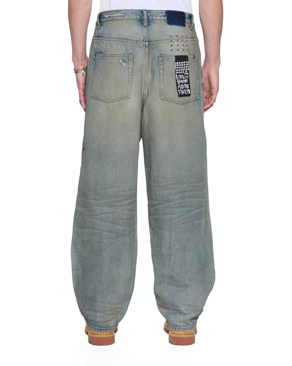 Maxx Mechanik Mens Baggy Jeans Blue Denim Ksubi ++