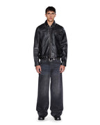 MENS MAXX CARBON BLACK DENIM JEANS
