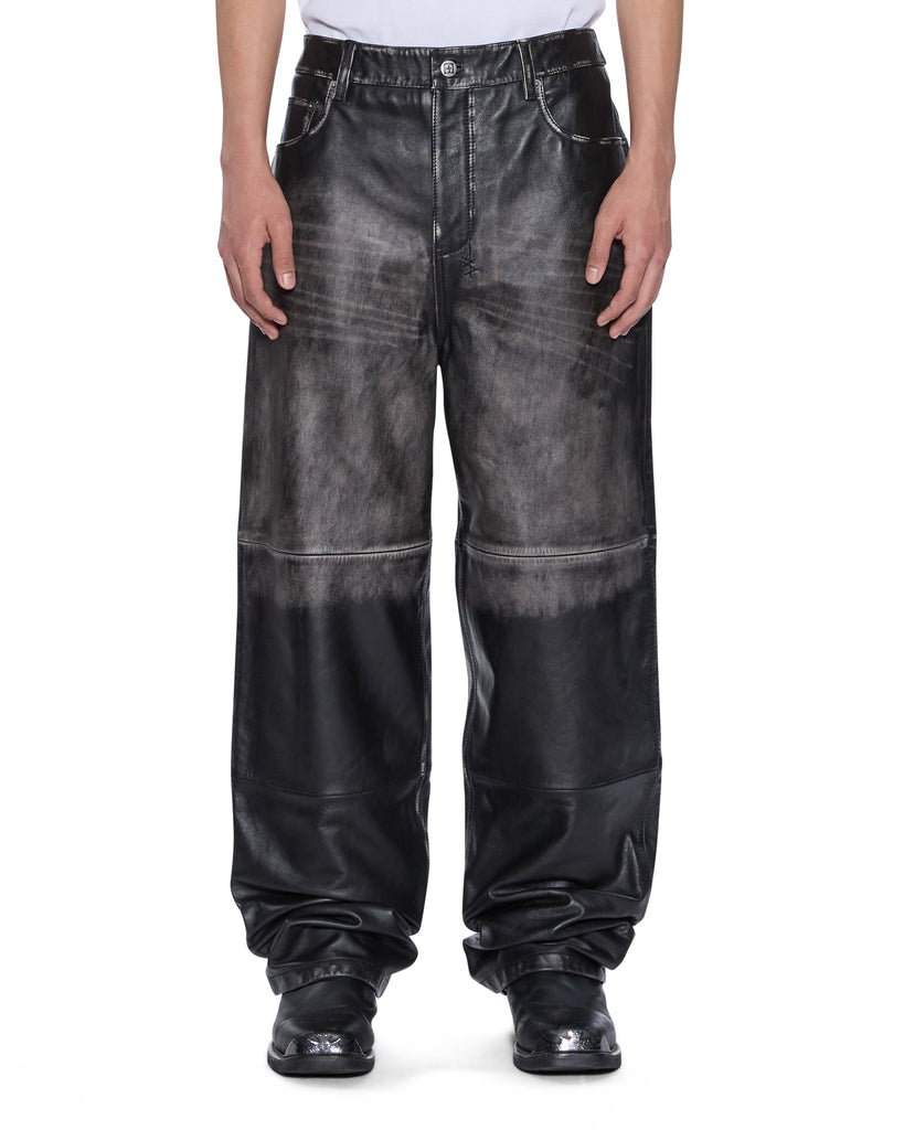 Mens Blackjack Maxx Pant Aged Black Relaxed Denim Jeans | Ksubi ++