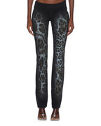 WOMENS MOWALOLA JEAN BLACK CHEETAH DENIM JEANS