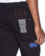 MENS CHITCH NYC LAID BLACK DENIM JEANS