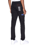 MENS CHITCH NYC LAID BLACK DENIM JEANS