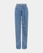 WOMENS PLAYBACK BELTED HERITAGE DENIM JEANS