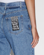 WOMENS PLAYBACK BELTED HERITAGE DENIM JEANS