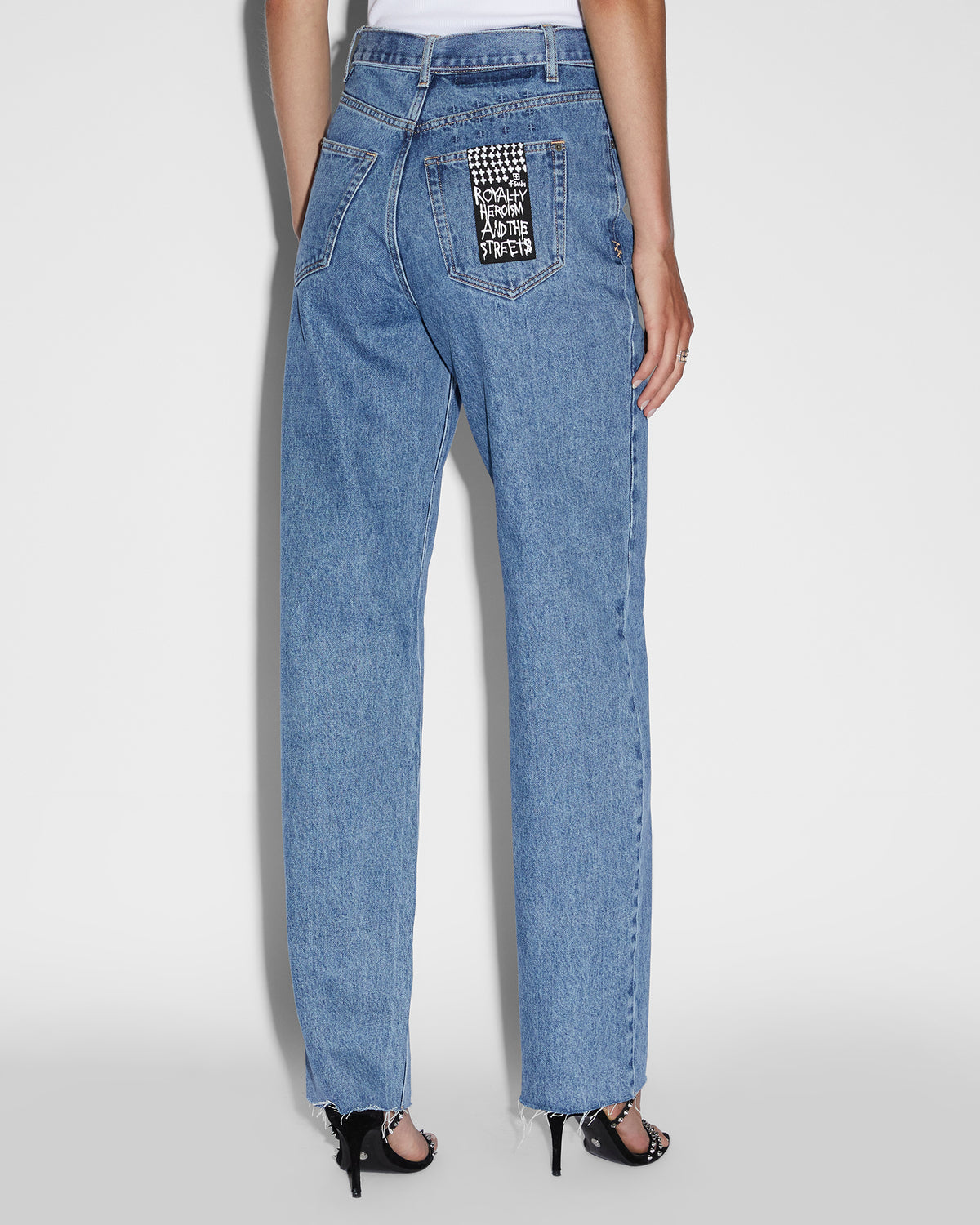 WOMENS PLAYBACK BELTED HERITAGE DENIM JEANS