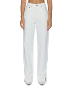 WOMENS PLAYBACK SPLITS ECRU DENIM JEANS