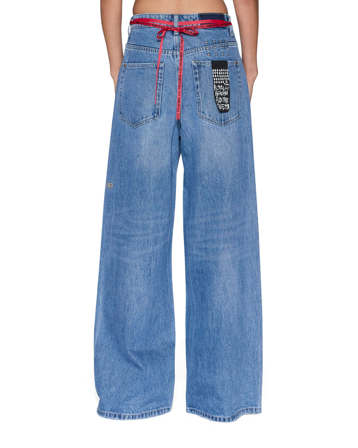 Womens Boyfriend Jean Frenchie Blue Baggy Denim Jeans - Denim