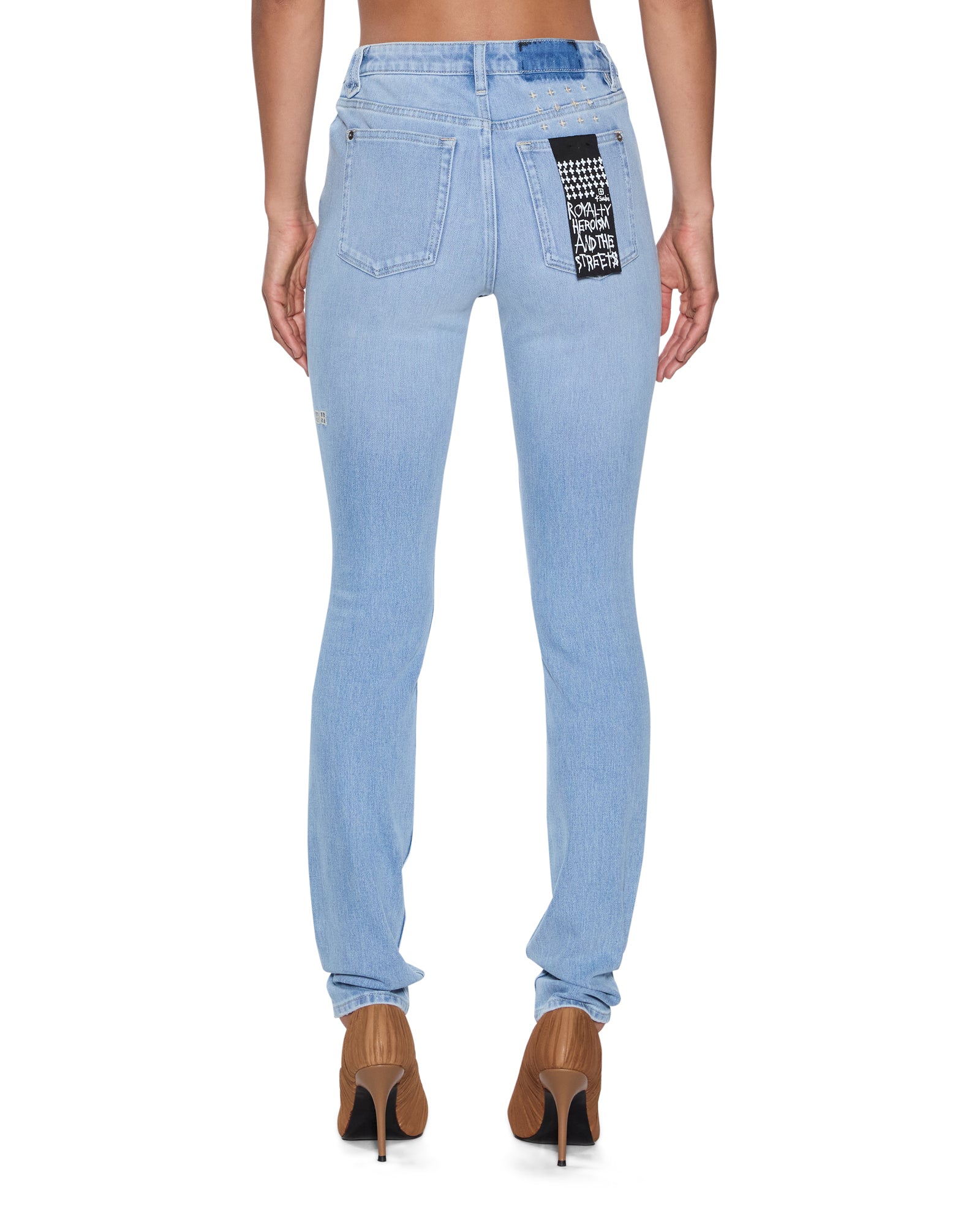 WOMENS  SPRAY ON XTRA DEJA VU SKINNY DENIM JEANS
