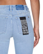WOMENS SPRAY ON XTRA DEJA VU DENIM JEANS