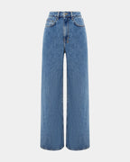Womens Strider Heritage Wide Denim Jeans - Denim