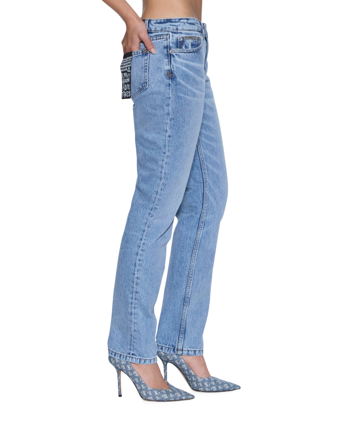 WOMENS THE MOSS JEAN MERCER BLUE DENIM JEANS
