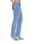 WOMENS THE MOSS JEAN MERCER BLUE DENIM JEANS