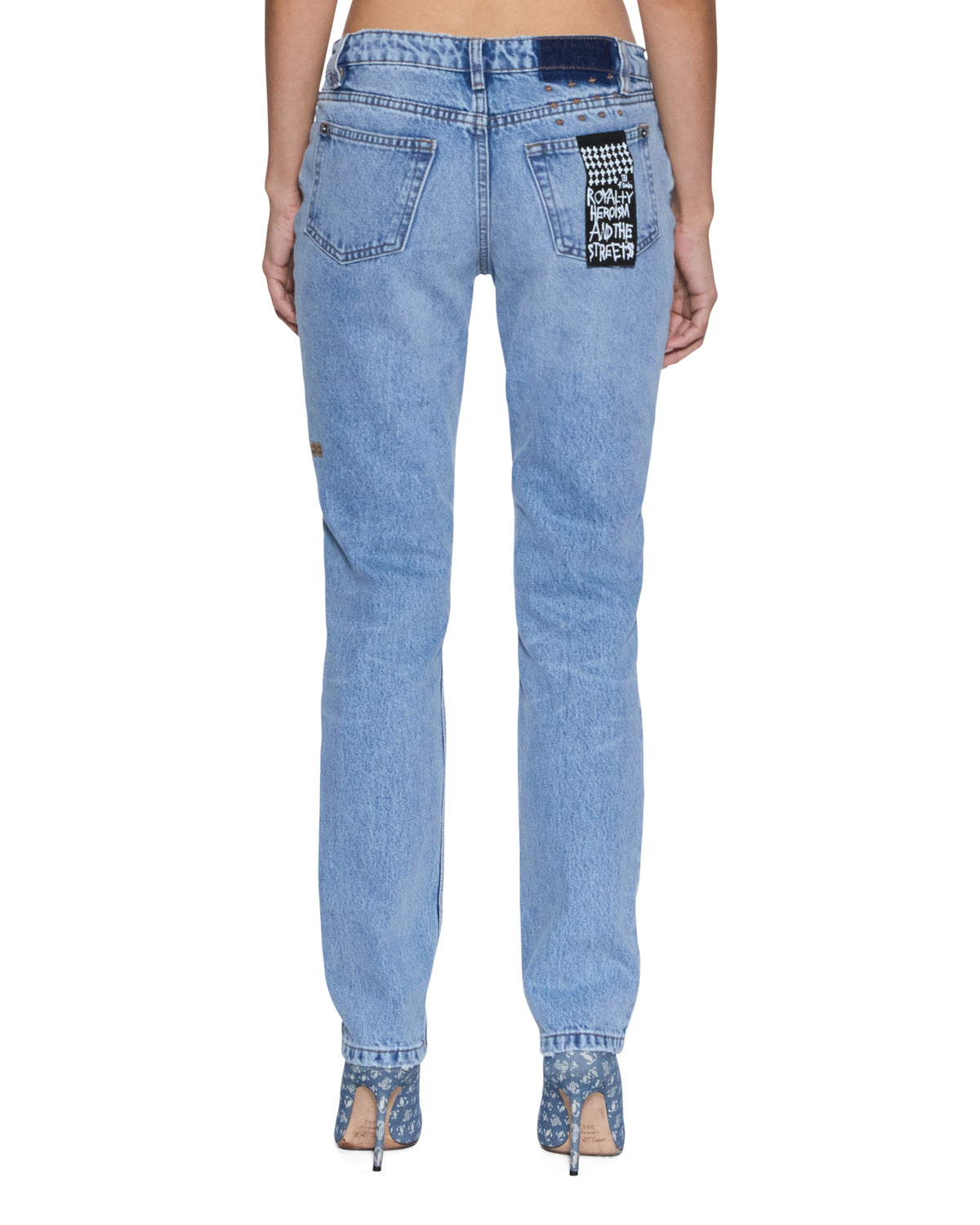 WOMENS THE MOSS JEAN MERCER BLUE DENIM JEANS