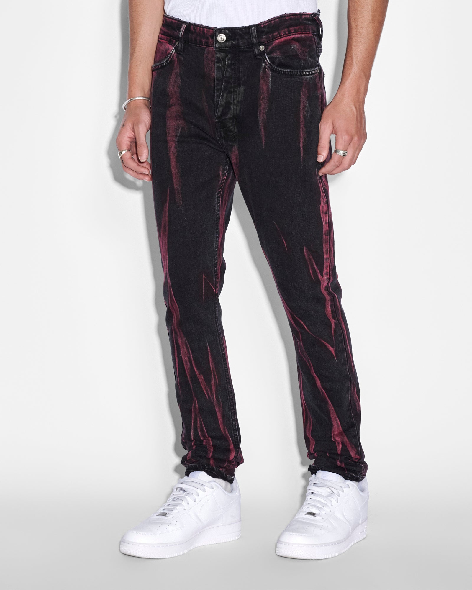 Buy Van Winkle Refrakt Red | Men's Slim Black Jeans | Ksubi | Ksubi
