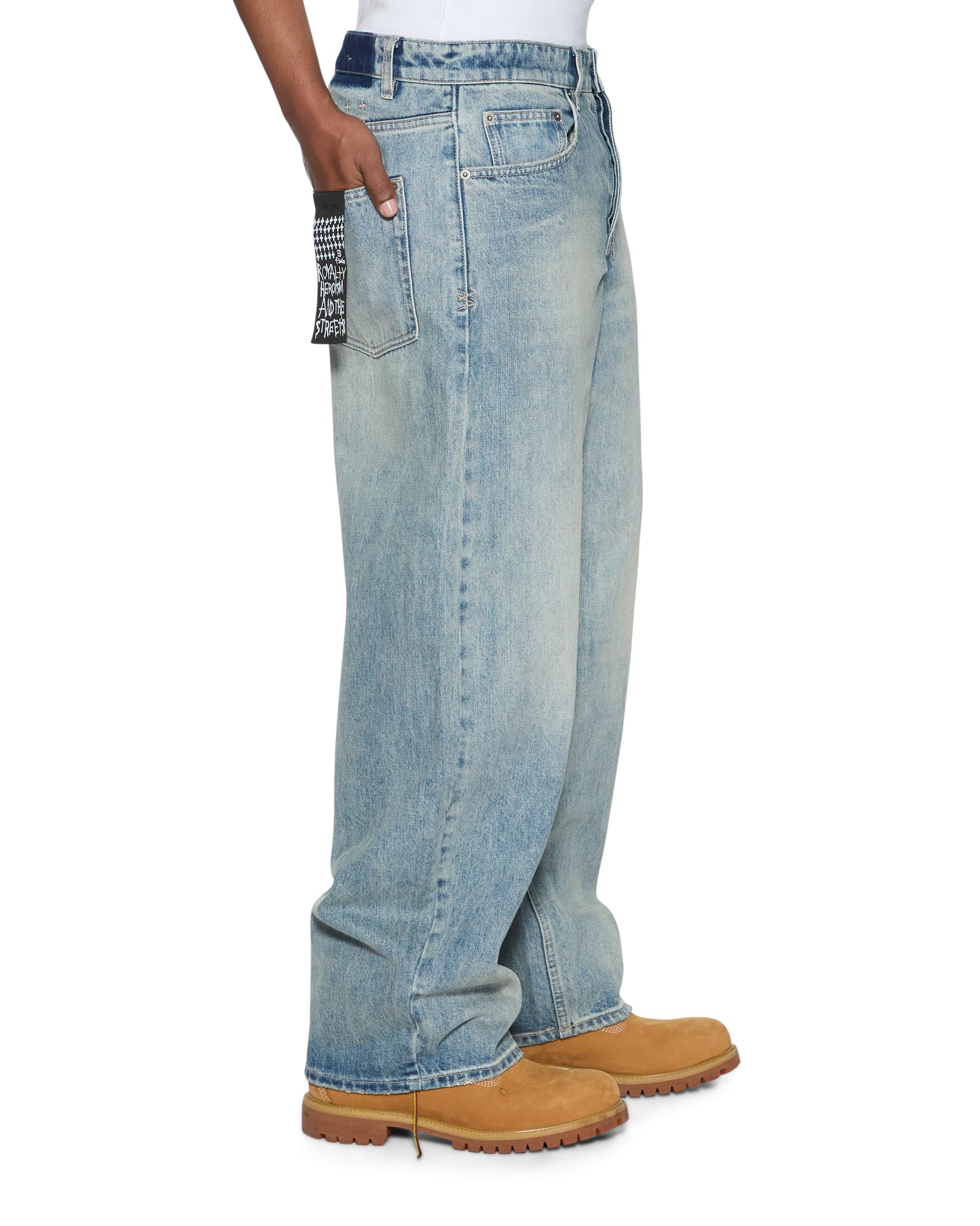 Mens Vorteks Astral Sott Barrel Leg Denim Jeans | Ksubi ++