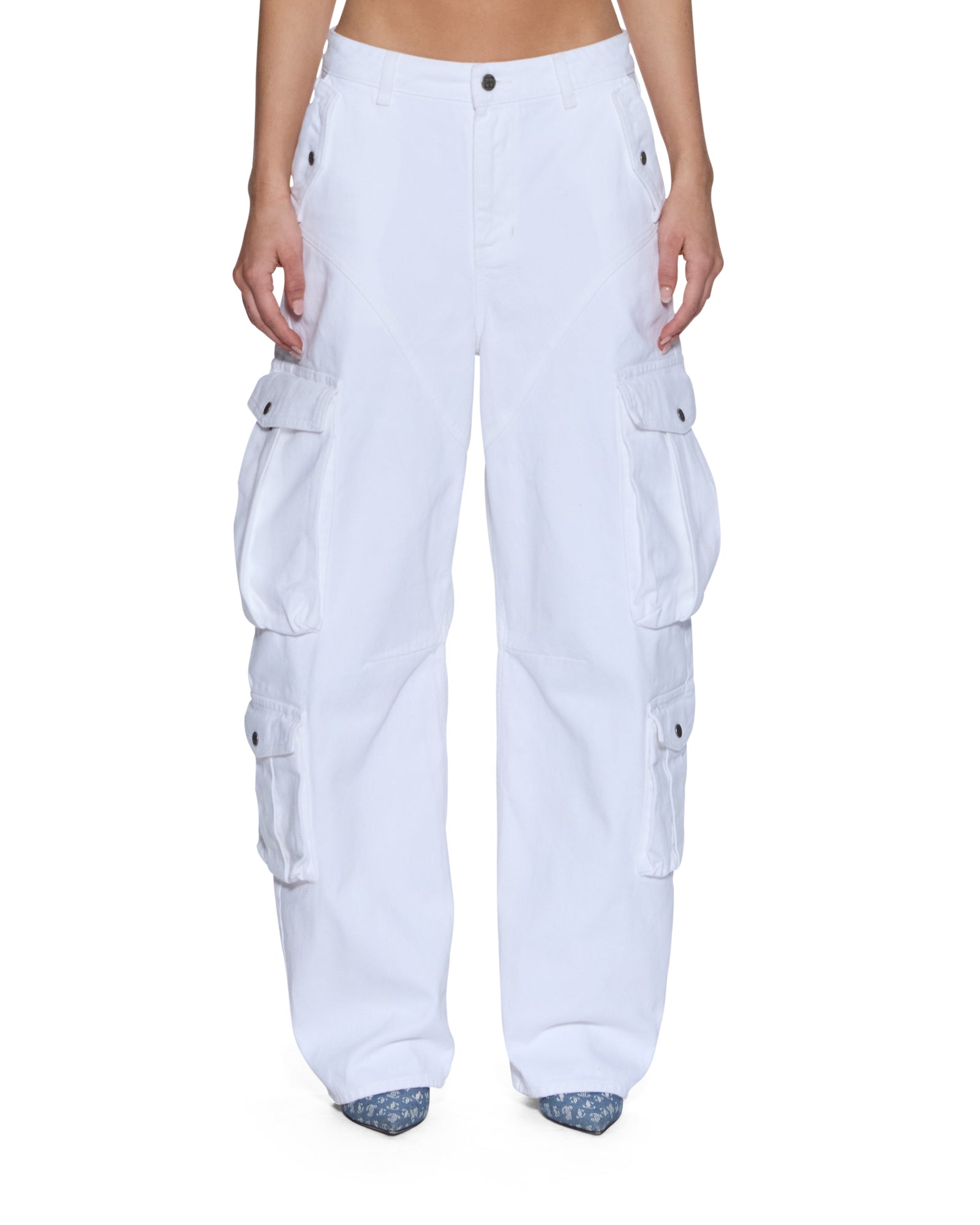 WOMENS  BARREL JEAN CARGO FRESH BARREL LEG DENIM JEANS