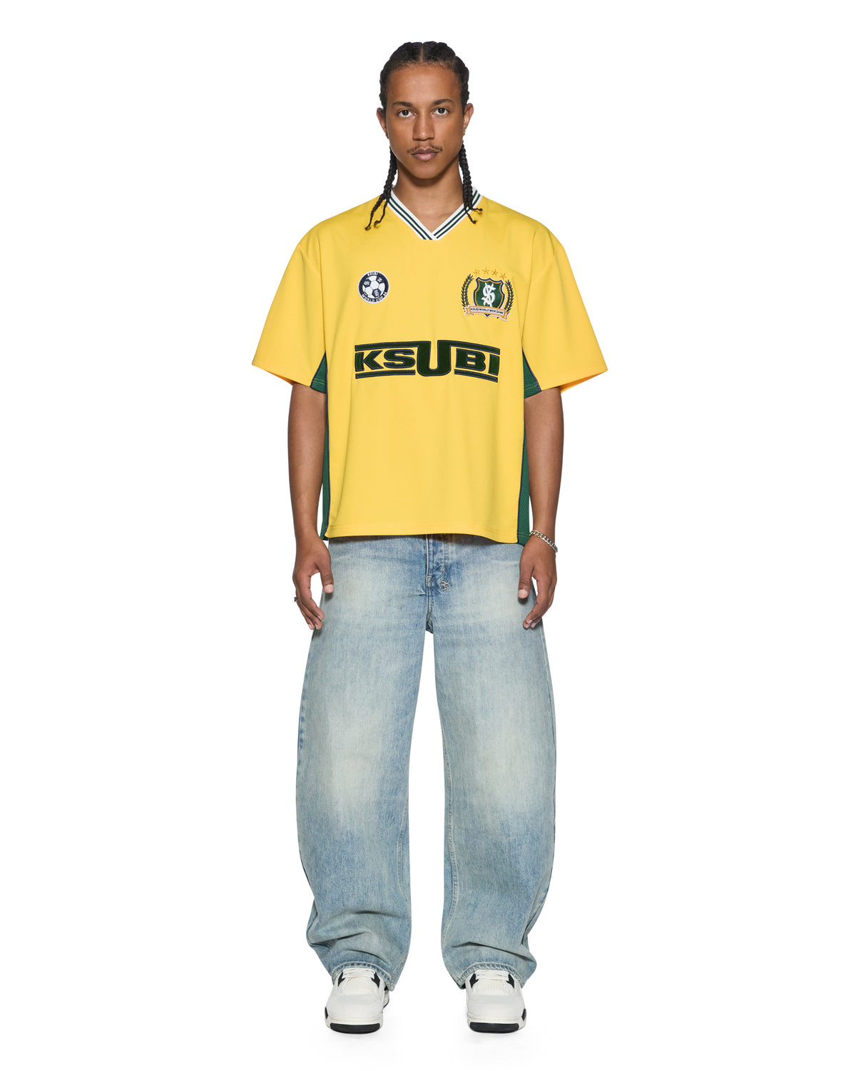 MENS OFFSIDE SS JERSEY GOLD FASHION TOPS