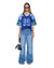 WOMENS  99 SPARK SS JERSEY BLUE RELAXED FASHION TOPS