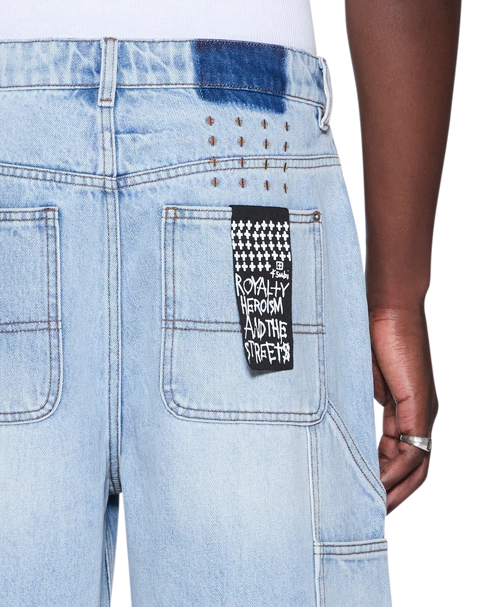Mens Maxx Operator Short Kasper Blue Walkshorts | Ksubi ++