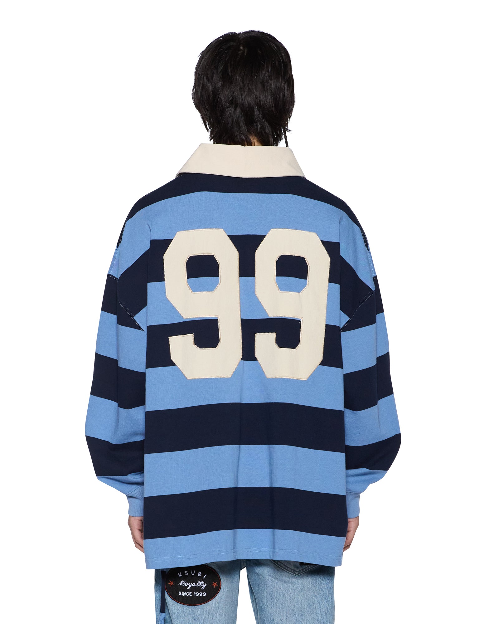 MENS  RUGGED RUGBY JERSEY FADED ICE BOXY FASHION TOPS