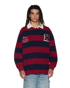 Mens Rugged Rugby Jersey Fire Fade Fashion Tops | Ksubi ++