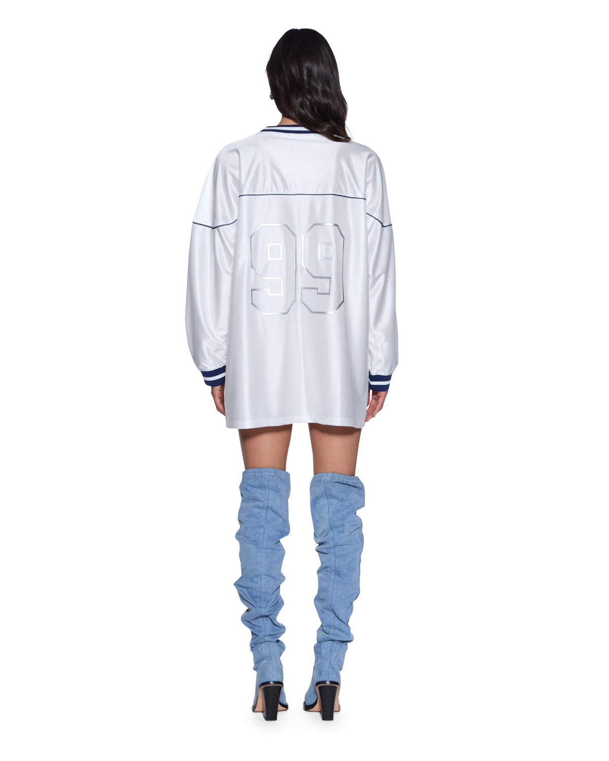 TEAMSTER LS DRESS VINTAGE WHITE