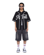 MENS OUTFIELD SS JERSEY BLACK FASHION TOPS