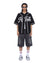 MENS  OUTFIELD SS JERSEY BLACK OVERSIZED FASHION TOPS
