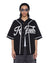 MENS  OUTFIELD SS JERSEY BLACK OVERSIZED FASHION TOPS