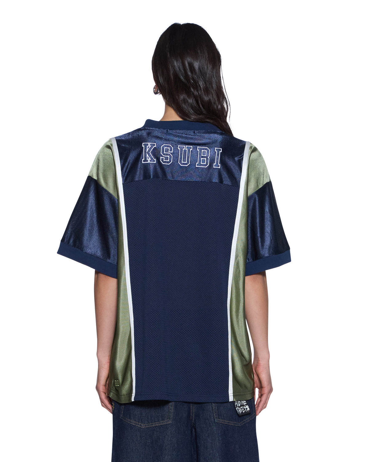 WOMENS PLAYOFF SS JERSEY NAVY FASHION TOPS
