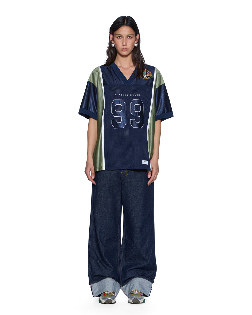 WOMENS PLAYOFF SS JERSEY NAVY FASHION TOPS