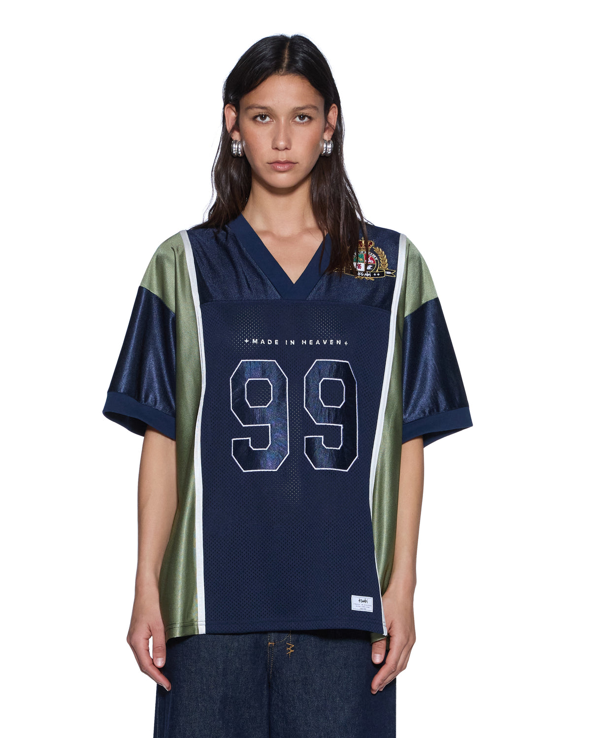WOMENS PLAYOFF SS JERSEY NAVY FASHION TOPS