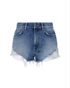 Womens Kali Shorts Exposed Tidal Fitted Walkshorts - Denim
