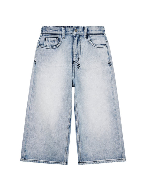Kids Lil Anti K Jean Punk Blue Relaxed Denim Jeans | Ksubi ++