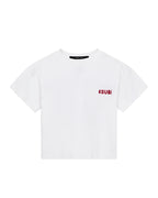 Kids Lil Mekanik Biggie Ss Tee White Red Tees - Beige